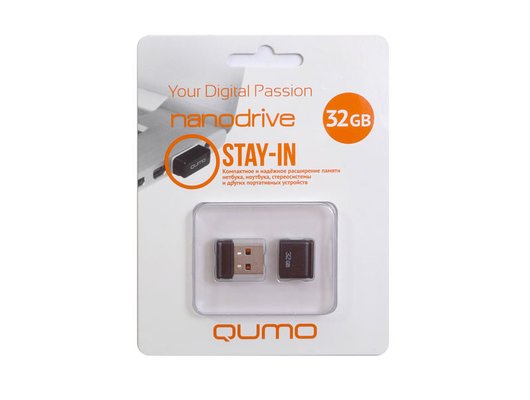 USB Флеш QUMO 32GB Nano Black